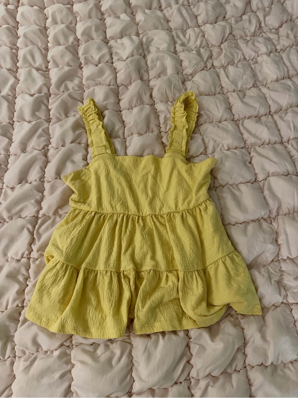 Yellow Ruffled Top for Teens & Women